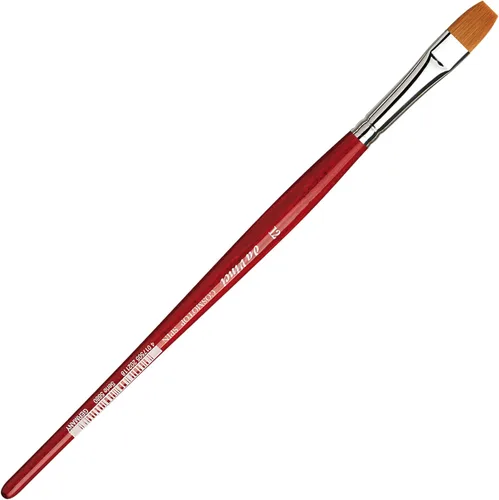 Miniatura 196 de da Vinci Watercolor Series 5580 CosmoTop Spin Pincel de Pintura, Redondo Sintético con Mango Rojo
