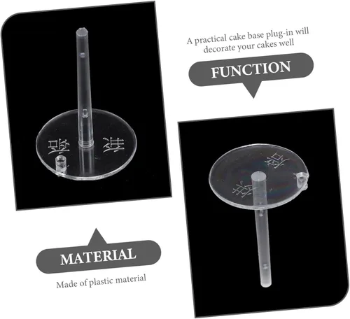Miniatura 3 de FUOYLOO Soporte de fijación para decoración de pasteles de grado alimenticio, uñas de plástico para hornear y decorar manualidades, organizador