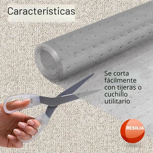 Miniatura 7 de RESILIA Alfombra para Alfombras de Fibra Corta - Protección Antideslizante para Alfombras y Tapetes, Tapetes de Vinilo Transparente Lavables, 27