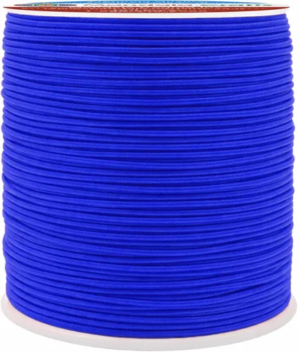 Miniatura 55 de Mandala Crafts Cuerdas elásticas color burdeos de 0.079 pulgadas para hacer joyas y cuentas, cuerda elástica de 76 yardas, hilo elástico redondo