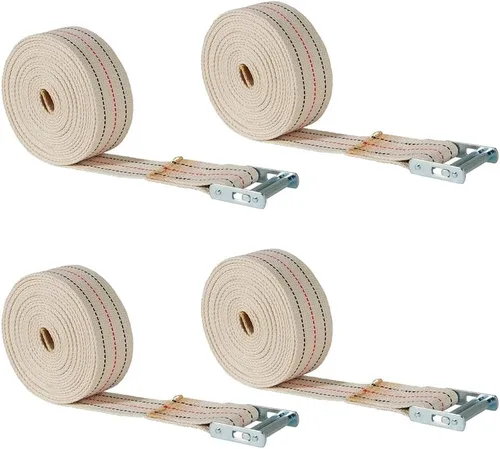 Miniatura 13 de Mytee Products Paquete de 2 correas móviles de piano de 2 pulgadas x 15 pies con hebilla de rodillo, hecha de correas de algodón