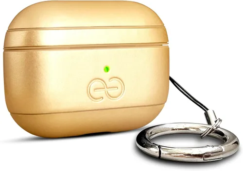 Miniatura 65 de Dreem Om - Funda para estuche con clip para llavero compatible con AirPods 1 y 2, funda de cuero vegano para Airpods para hombres y mujeres, Negro