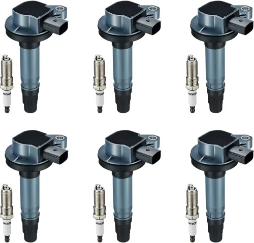 Miniatura 37 de BDFHYK Paquete de bobina de encendido y bujías de iridio compatibles con Audi Volkswagen 2.0L L4 4.2L V8 para UF575 PFR7S8EG, juegos de 4