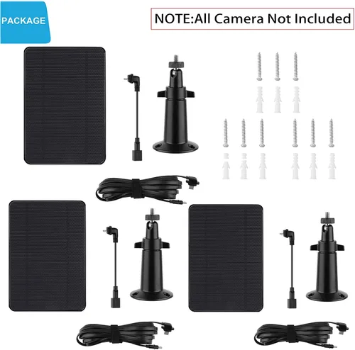 Miniatura 8 de Paquete de 3 cargadores de panel solar compatibles con Blink Outdoor 4 (4ª generación)/(3ª generación) y Blink XT2/XT, IP66 resistente a