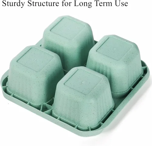 Miniatura 4 de Cididu Paquete de 8 loncheras Bento de 4 compartimentos, contenedor de preparación de comidas, caja de aperitivos dividida reutilizable con tapa
