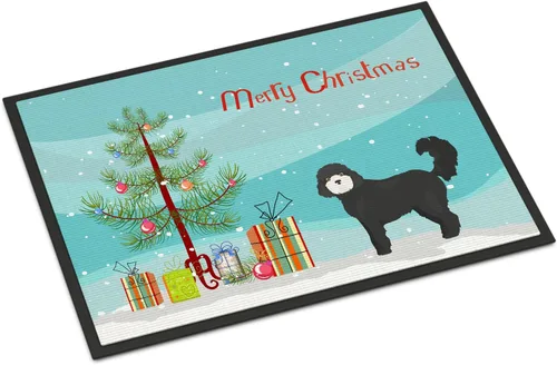 Miniatura 22 de Caroline's Treasures CK3799MAT Akita Shepherd - Tapete de árbol de Navidad de 18 x 27 pulgadas, tapete para puerta delantera, interior y exterior