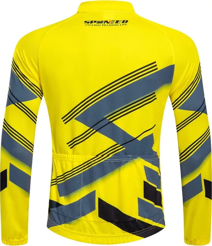 Miniatura 55 de sponeed Ropa de ciclismo para hombre, manga larga, para bicicleta de montaña, camiseta de bicicleta de carretera, pantalones acolchados, trajes