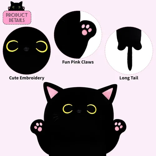 Miniatura 4 de Almohada de felpa de gato de 22.5 pulgadas de largo, animal de peluche de gato largo, almohada gigante para abrazar para niños y adultos, peluche