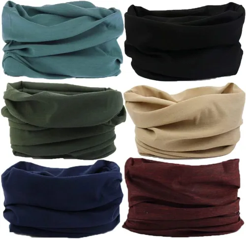 Miniatura 8 de Polaina para el cuello para hombres y mujeres, bandana para la cabeza, bufanda para la cara, cubrebocas, calentador, pasamontañas, sin costuras