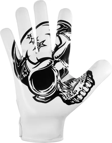 Miniatura 4 de Glorious Traders Adult & Youth Football Gloves - Ultimate Performance Booster with Super Sticky Grip Blanco