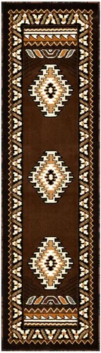 Miniatura 17 de YHSF Alfombra del suroeste para sala de estar, dormitorio, cocina y más, fácil de limpiar, suave y duradera, alfombra tribal nativa americana, a