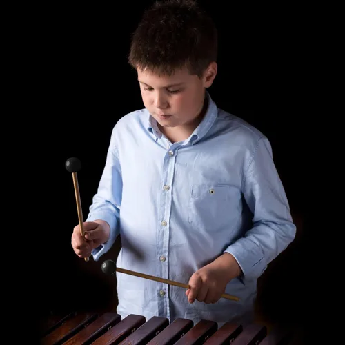 Miniatura 4 de Shappy Bell Mallets Glockenspiel Sticks, Baquetas de Goma para Xilófono de Percusión con Mango de Madera, 15 Pulgadas de Largo (Negro)