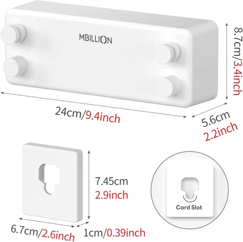 Miniatura 7 de Mbillion Tendedero retráctil de acero inoxidable de 13.8 pies, línea de ropa doble retráctil para interiores, resistente, línea de lavandería