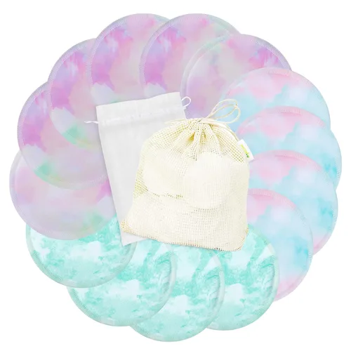 Miniatura 21 de wegreeco Almohadillas de lactancia para el pecho (paquete de 14) + bolsa de lavandería y bolsa de almacenamiento de viaje, 4.7 pulgadas