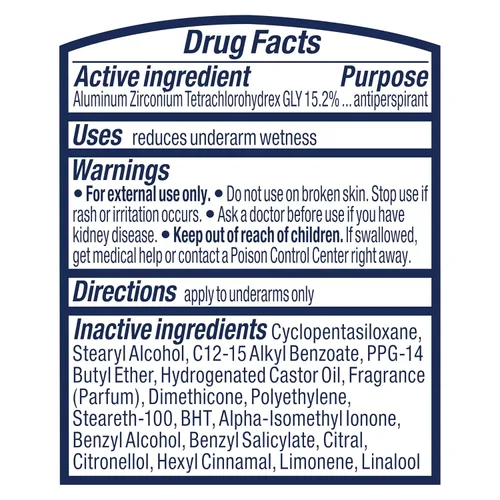Miniatura 8 de Degree Desodorante Antitranspirante Original Shower Clean Protección contra Sudor y Olor de 48 Horas Antitranspirante para Mujeres 2.6 oz