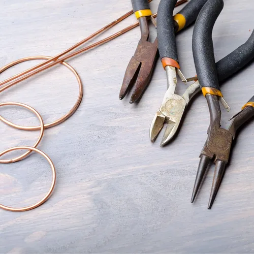Miniatura 7 de HARFINGTON Alicates de precisión laterales de corte diagonal de 4.5 pulgadas con mango de plástico rosa para manualidades, fabricación de joyas