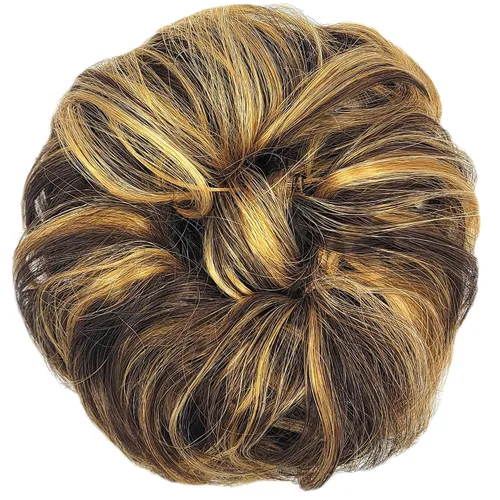 Miniatura 14 de HAIR COUTURE Avanti Moño desordenado - Pieza de extensión sintética instantánea, con pelo rizado ondulado postizo para mujeres