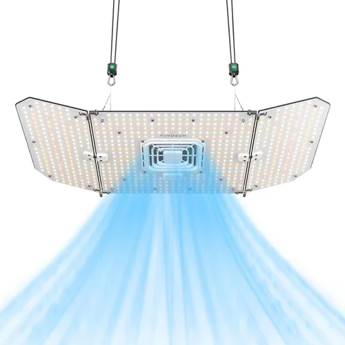 Miniatura 13 de VIVOSUN AeroLight A100SE, luz de cultivo LED de 100W con ventilador de circulación integrado, compatible con la aplicación, se utiliza