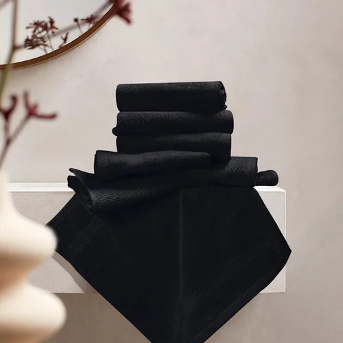 Miniatura 3 de GLAMBURG - Juego de 12 toallas faciales ultrasuaves de 13 x 13 pulgadas, 100% algodón, duraderas y altamente absorbentes, ideales para baño, cocina