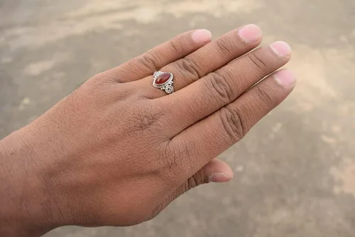 Miniatura 6 de Anillo de piedras preciosas, anillo de plata de ley 925 para mujeres y niñas, regalos de Navidad, tamaño de joyería hecha a mano de EE. UU