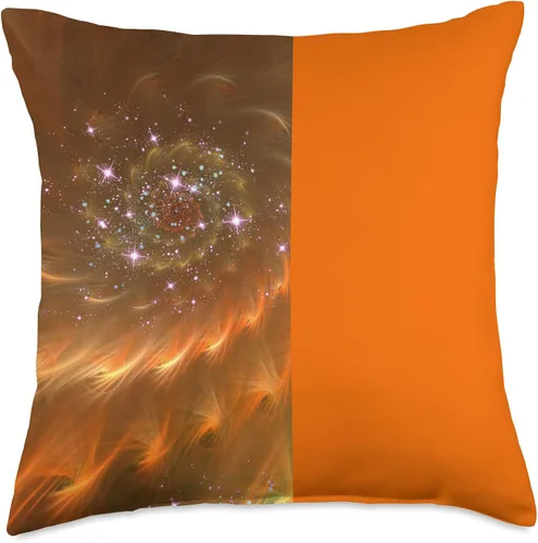 Bee Kind and Compassionate Estampado de plumas de fuego, naranja, oro, hombres, mujeres, regalo de cumpleaños, 18 x 18 pulgadas, multicolor