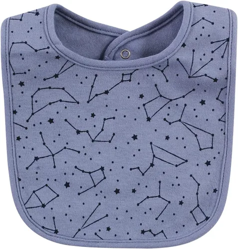Miniatura 64 de Hudson Baby Conjunto de babero y calcetines unisex de algodón para bebé