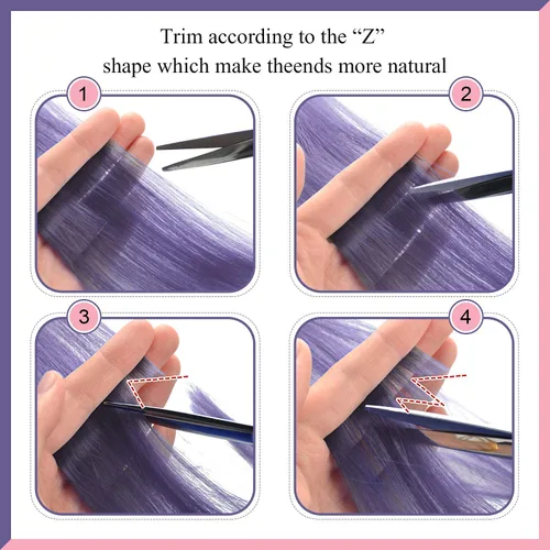 Miniatura 5 de FESHFEN Extensiones de cabello con clip de colores, 16 piezas de 8 colores resaltados, piezas de cabello sintético lacio con clip para mujer, 22