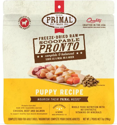 Miniatura 30 de Primal - Alimento liofilizado para perros, Pronto Mini Nuggets, cordero; tomar y servir, comida completa y equilibrada; también se puede utilizar
