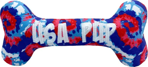 Miniatura 9 de Huxley & Kent para perros Fro-Yo Pawtriot Cono (pequeño) Juguete divertido para perros Juguete de felpa para perros con chirriante Regalo