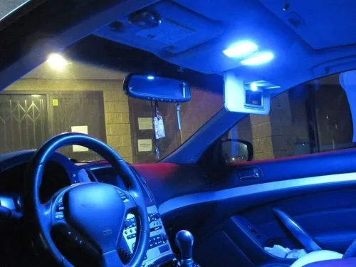 Miniatura 7 de iJDMTOY 10 bombillas de repuesto ultra azules de un solo emisor 1 LED 168 175 194 2825 W5W T10 compatibles con luces interiores de automóvil, luces