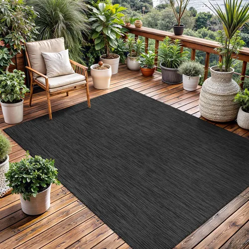 Miniatura 41 de Alfombra Lavable para Interiores y Exteriores 8x10 Resistente a la Intemperie Alfombras de Área Modernas de Yute Sólido para Porche Terraza Balcón