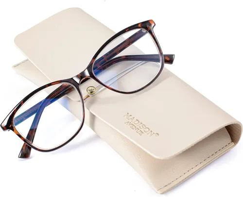 Miniatura 9 de Madison Avenue - Lentes de lectura cuadrados vintage para mujer, con filtro de luz azul, fabricados en TR90, reducen el cansancio visual