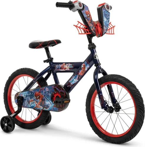 Huffy Disney and Marvel 12/16 Inch Boy's Bike for Kids, Multiple Color Options and Designs Available, Ideal for Ages 3+ Years Old, Removable Abismo
