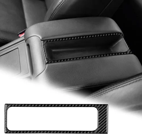 AIRSPEED Para BMW M5 E39 Cubierta del marco de la caja del reposabrazos de la consola central, calcomanía de fibra de carbono accesorios interiores