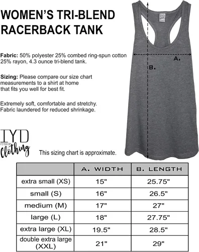 Miniatura 4 de IYD Clothing Vegan AF Soft Tri-Blend Heather Gray Racerback Tank parte superior de la mujer