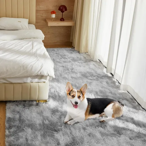 Miniatura 7 de Alfombra ultra suave para sala de estar, alfombra mullida de área 4X6 para dormitorio, alfombras modernas de pelo largo, alfombra suave