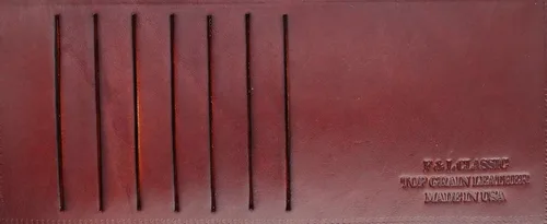 Miniatura 5 de RFID bloqueo de tres pliegues vintage de cuero de vaca de estilo largo con cadena tarjetero cartera, hecho en Estados Unidos