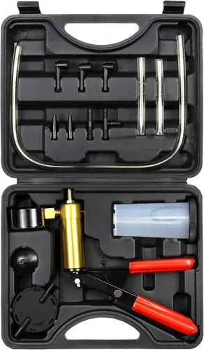 JoyFans Kit de Bomba de Vacío Manual 2 en 1 Purgador de Frenos, Sistema de Purga de Líquido de Frenos y Embrague de Una Persona, Herramienta de