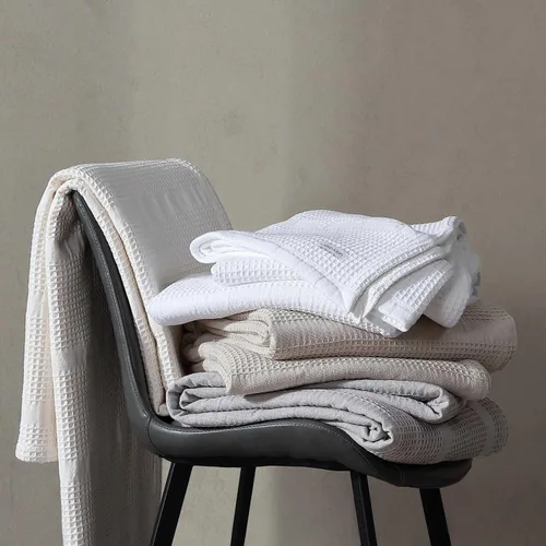 Miniatura 7 de Calvin Klein - Manta Queen, ropa de cama de algodón suave, manta de cama de peso medio (blanco, Queen)