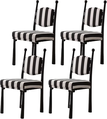 Miniatura 13 de Sillas de comedor de madera, sillas de cocina con material de lana de cordero, asiento tapizado, silla de sala de estar para estudio y comedor, sala