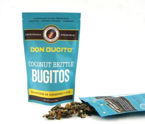 Miniatura 2 de Don Bugito Bocadillos de proteína de insectos comestibles respetuosos con el planeta (grillos de chile y lima)