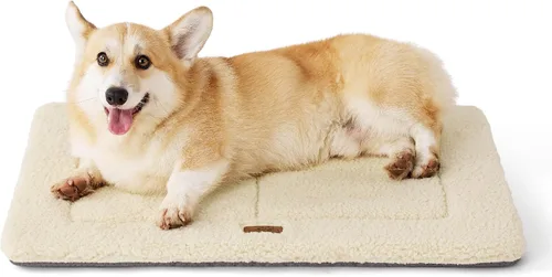 Miniatura 25 de Bedsure Cama Lavable para Jaula de Perro para Perros Pequeños, Alfombra de Espuma Suave para Suelo de Mascotas, Almohadilla Versátil y Ligera