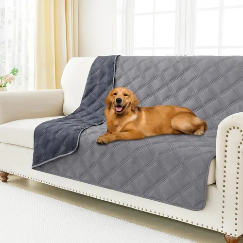 Miniatura 38 de Smiry Funda Impermeable para Cama de Perro, Manta Suave Reversible para Mascotas, Lavable a Prueba de Fugas para Gatos y Perros, Funda para Sofá