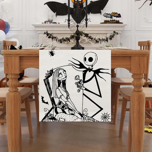 Miniatura 2 de Camino de mesa de Halloween, decoración de mesa de Halloween, hogar, cocina, comedor, decoración de mesa de Navidad, Navidad, invierno, decoraciones