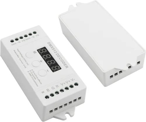 Miniatura 10 de AKEPO Decodificador de pantalla digital LED DMX RGBW de 36 canales, controlador DMX512 para luces LED RGBW DC9-24V 2A/CH con 14 efectos integrados