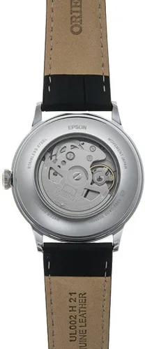 Miniatura 3 de ORIENT RA-AK0701S Bambino Versión 8 Correa de cuero esfera blanca Multifunción Reloj automático multifunción para hombre, Moderno