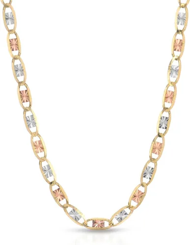 Miniatura 4 de Collar de oro amarillo de 14 quilates, oro blanco, oro rosa, 0.079 in de ancho (16"-24")
