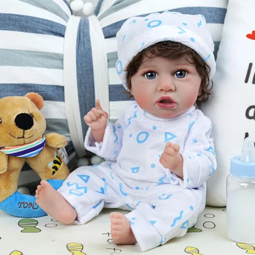 Miniatura 5 de BABESIDE Juego de 8 piezas de ropa para muñeca bebé con cuna para muñecas de 8-10-12 pulgadas, ropa y accesorios para muñeca bebé Bitty para bebés