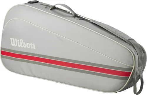 Wilson Bolsas de raqueta de tenis para equipos 2025 Avena/Rojo