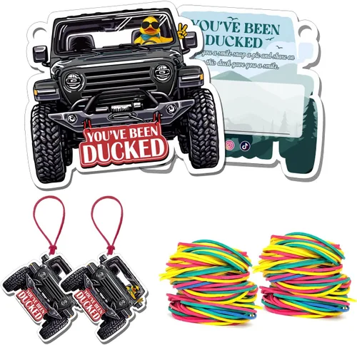 Miniatura 16 de You've Been Ducked - Tarjeta de juego, tarjeta de juego para Jeep o SUV, etiquetas de pato, pato de goma para etiquetas, diseño de automóvil de 4 4